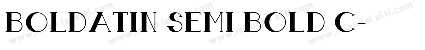 Boldatin Semi Bold C字体转换